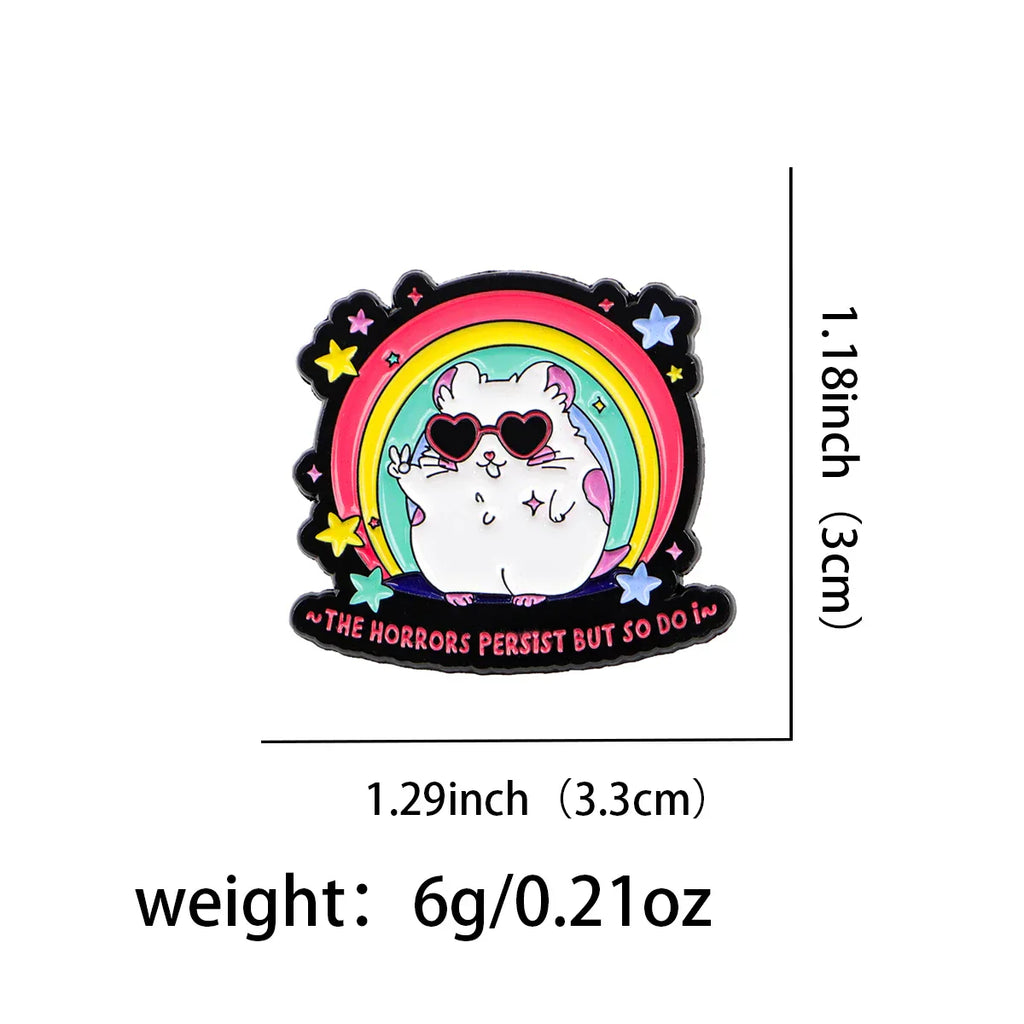 The Horrors Persist But So Do I Enamel Pin 1
