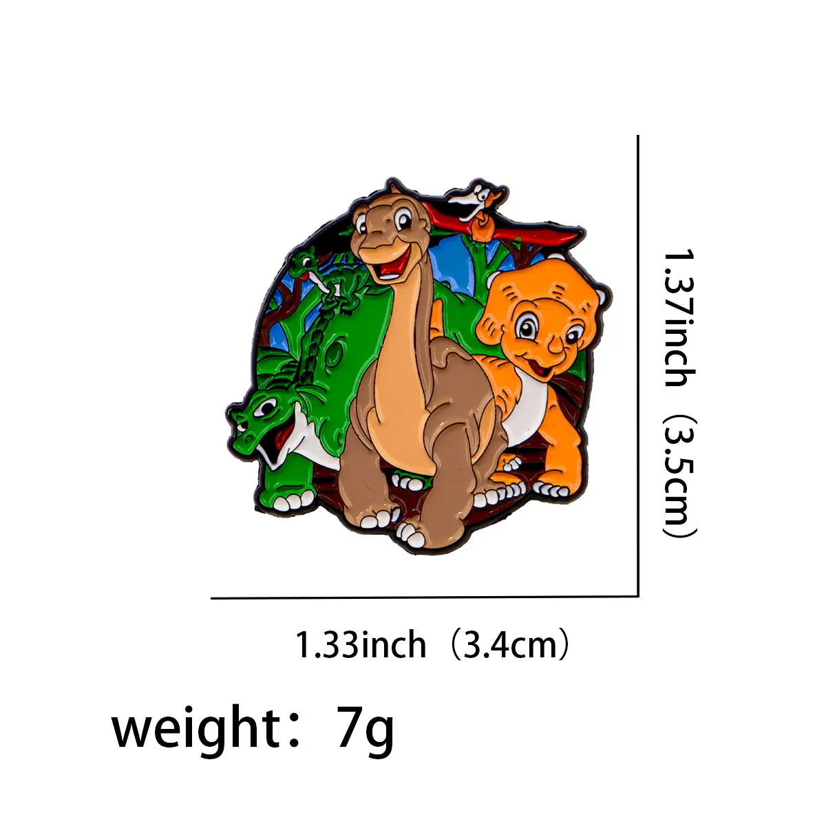The Land Before Time Dinosaur Enamel Pin 1