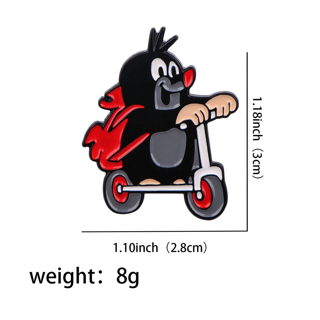 The Little Mole Krtek Enamel Pin 1