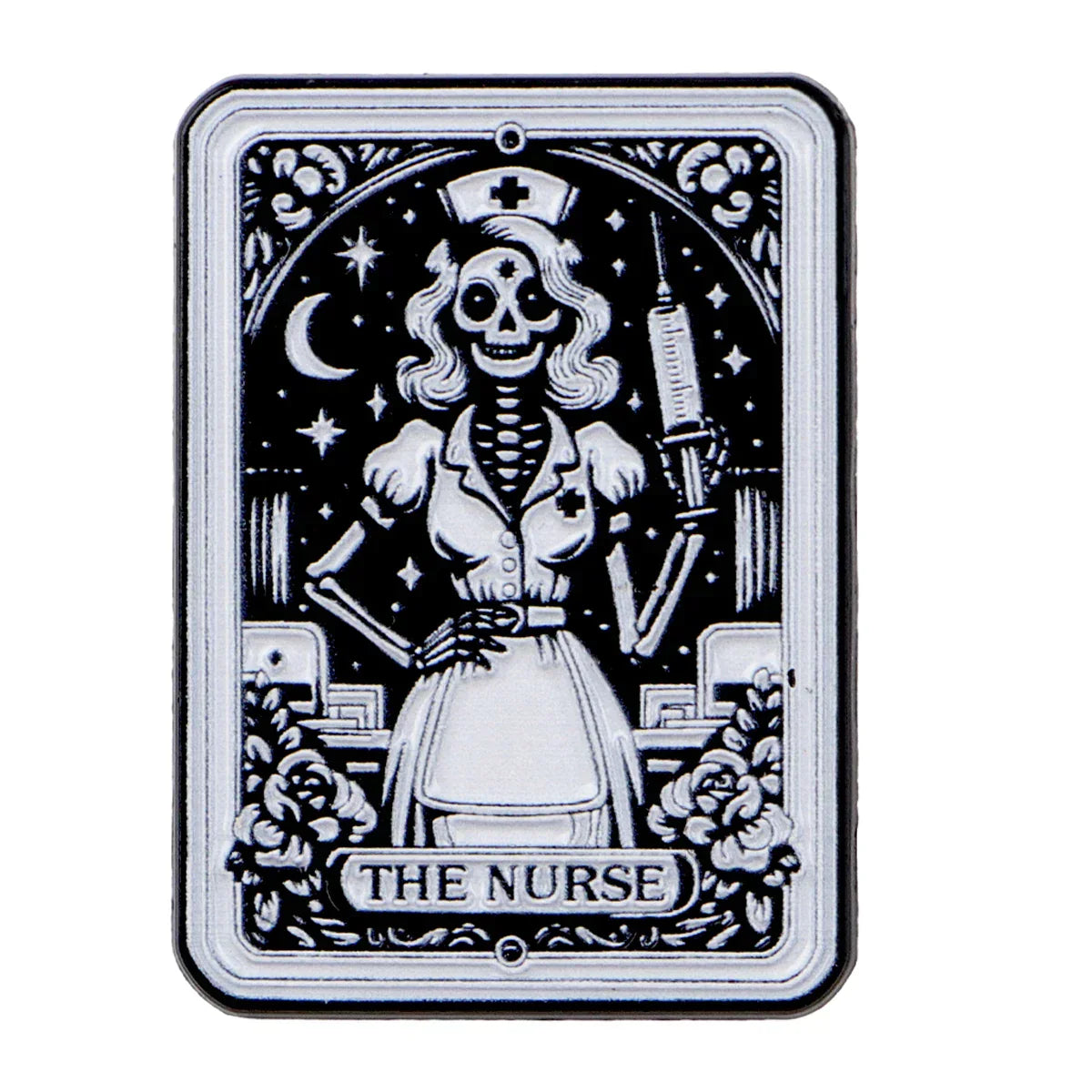 Nurse Halloween Enamel Pin Skeleton Brooch Pines Lapel Pins Tarot Badge on Backpack Clothing Accessories Medical
