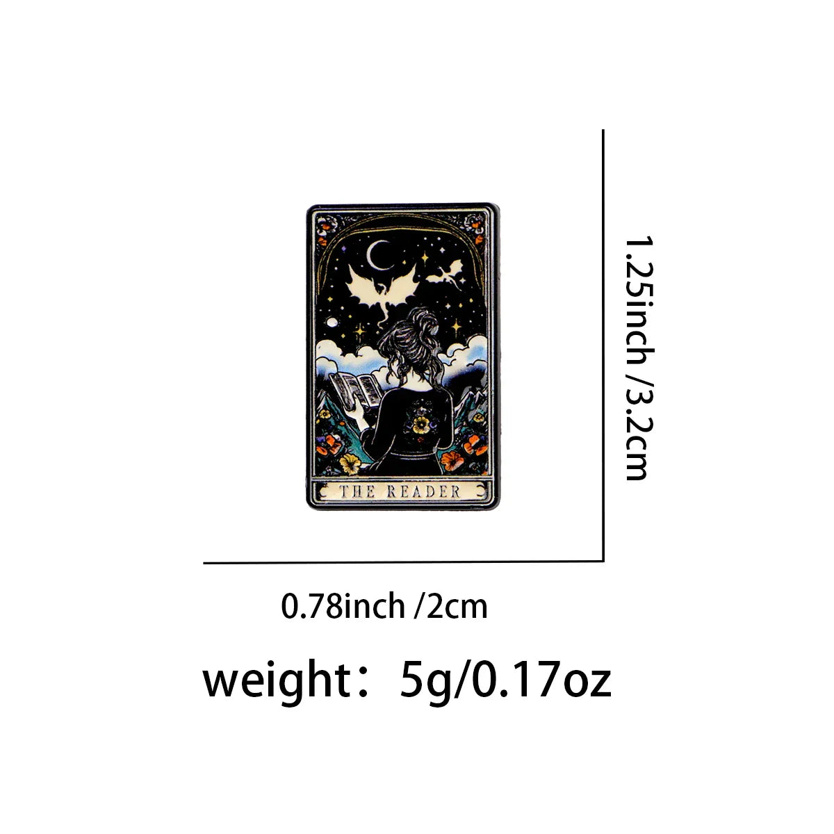 Reader Tarot Enamel Pins Cartoon Women’s Brooches Men Lapel Pins Badge on Backpack Costume Accessories Vintage Jewelry