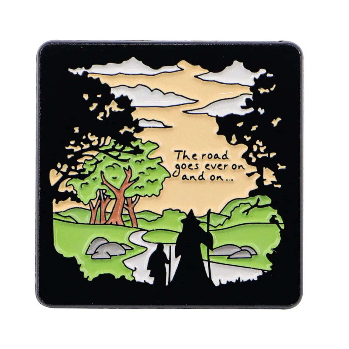 The Road Goes Ever And On Enamel Pin 1