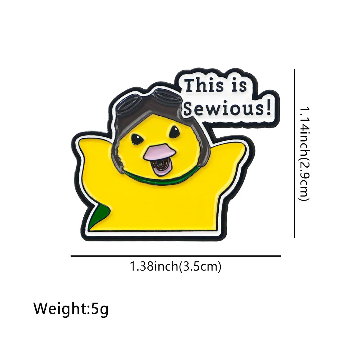 This Is Serious Enamel Pin 1 / 1