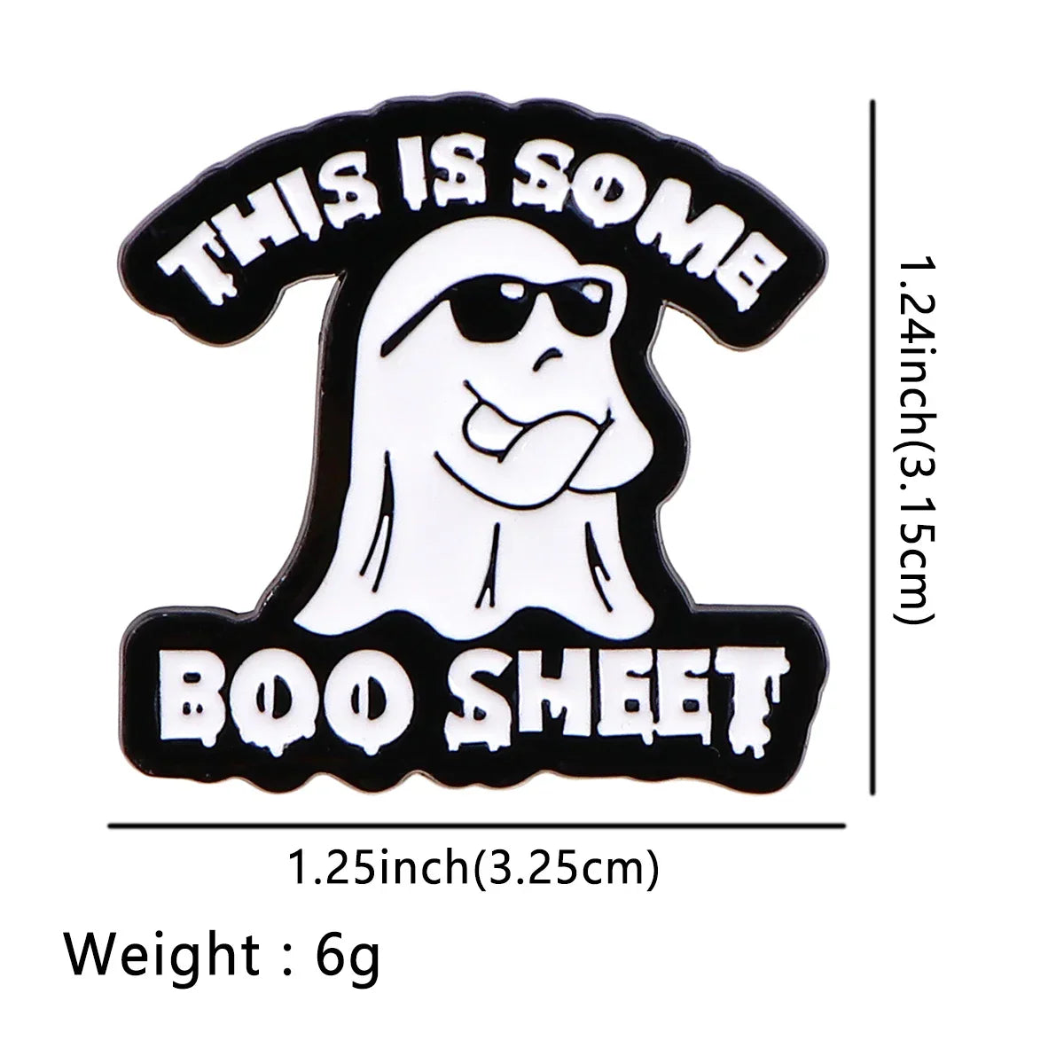This is Some Boo Sheet Enamel Pin 1