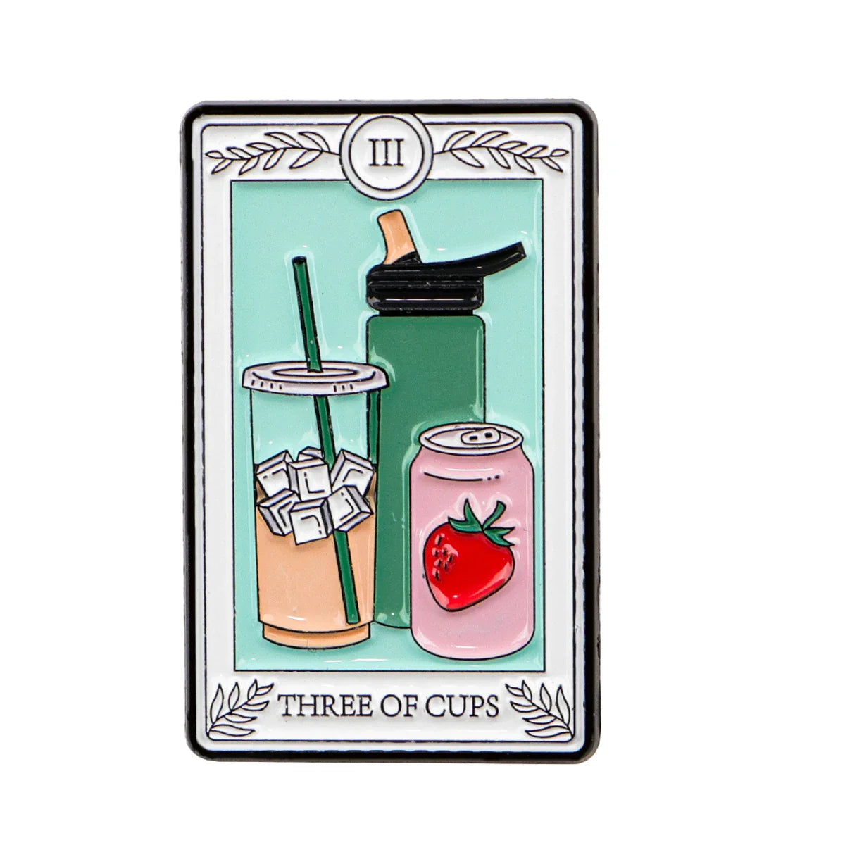 Three Of Cups Tarot Enamel Pin 1