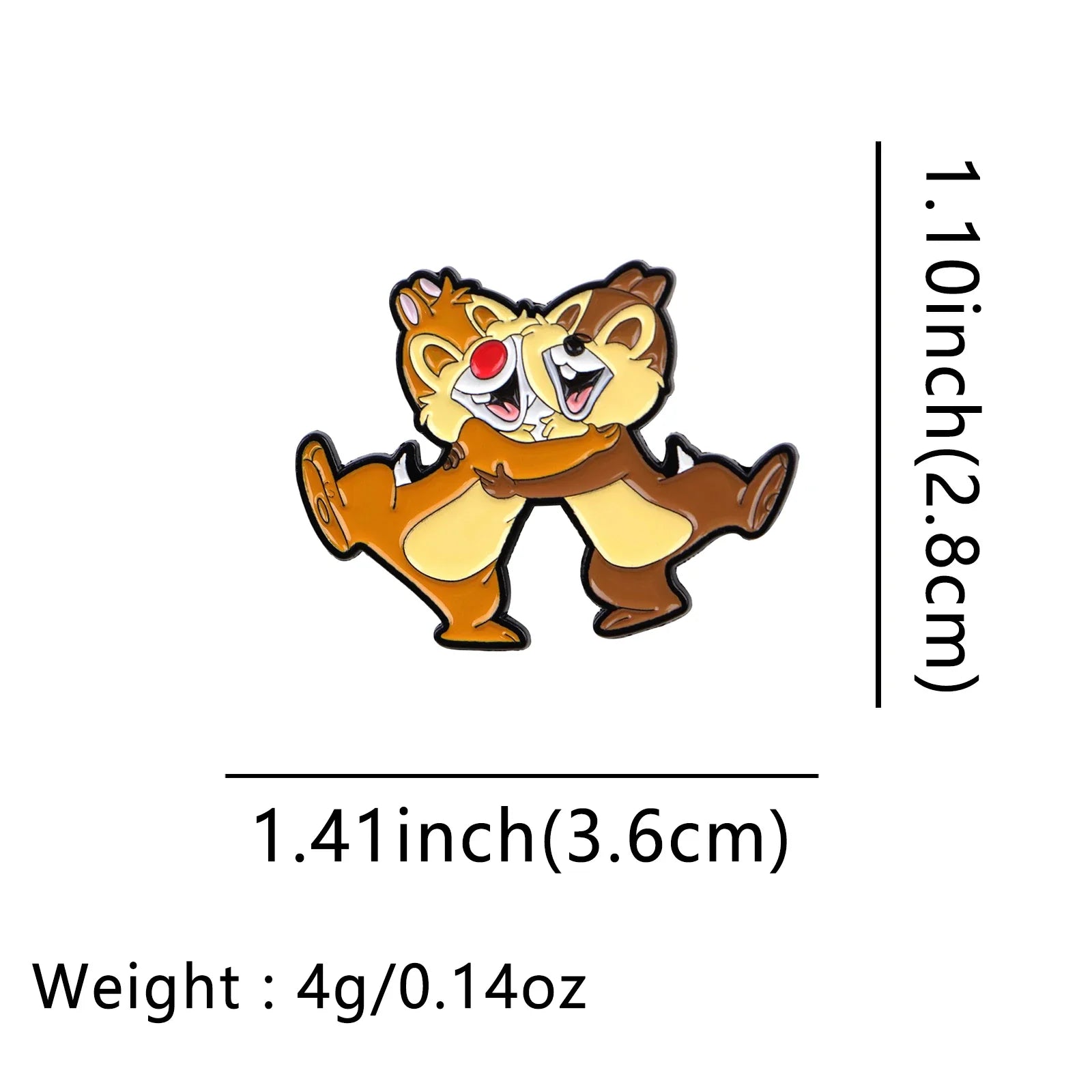 Tic and Tac Enamel Pin 1