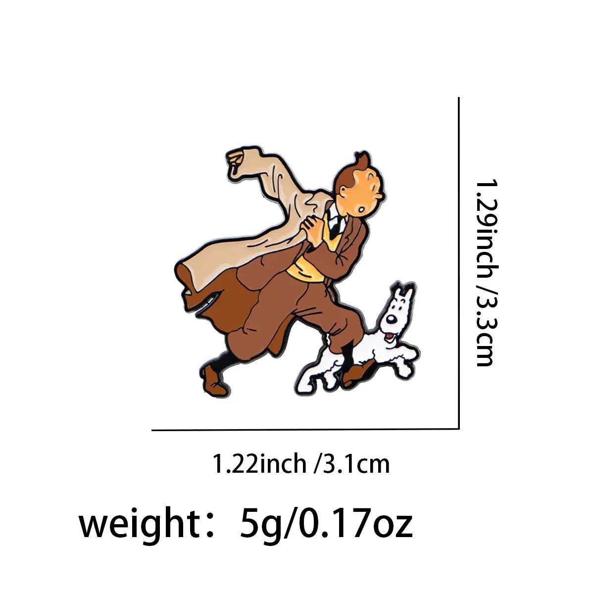 Cute Dog Enamel Pin Movie Brooch Pines Lapel Pins Badge on Backpack Clothing Accessories Funny Jewelry Fans Friends