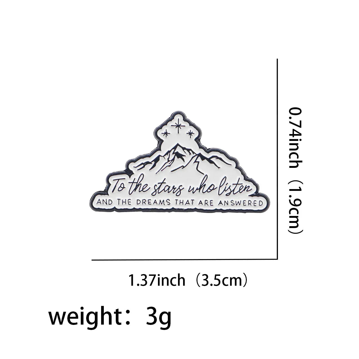 To The Stars Who Listen Enamel Pin 1