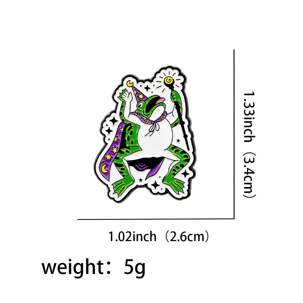 Toad Wizard Giant Frog Enamel Pin 1