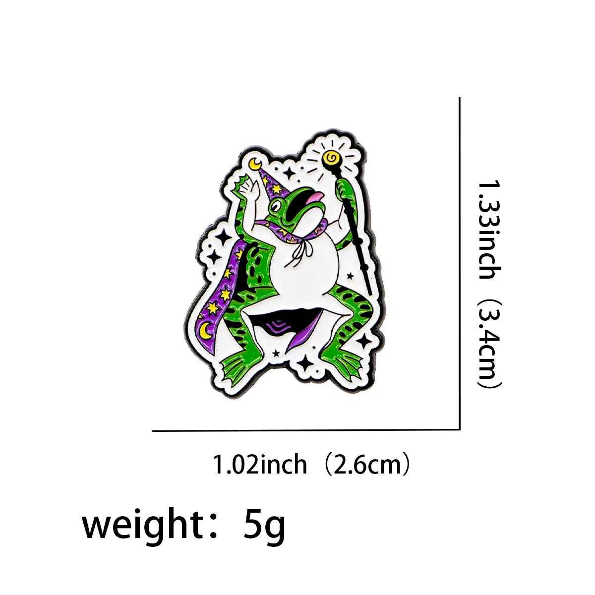 Toad Wizard Giant Frog Enamel Pin 1