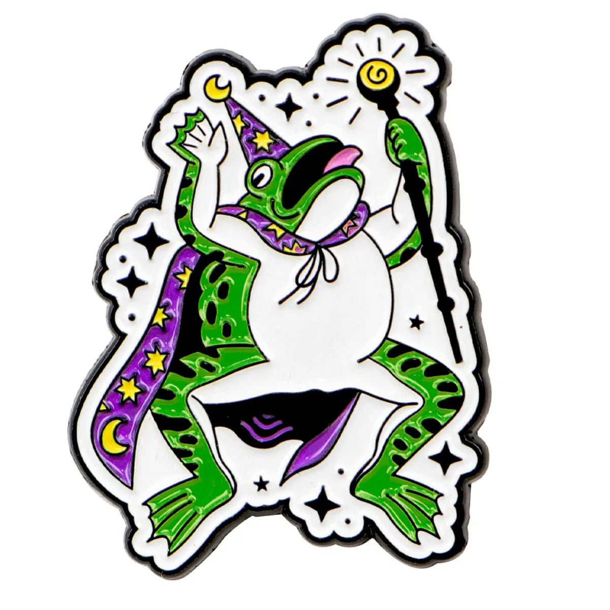 Toad Wizard Giant Frog Enamel Pin 1