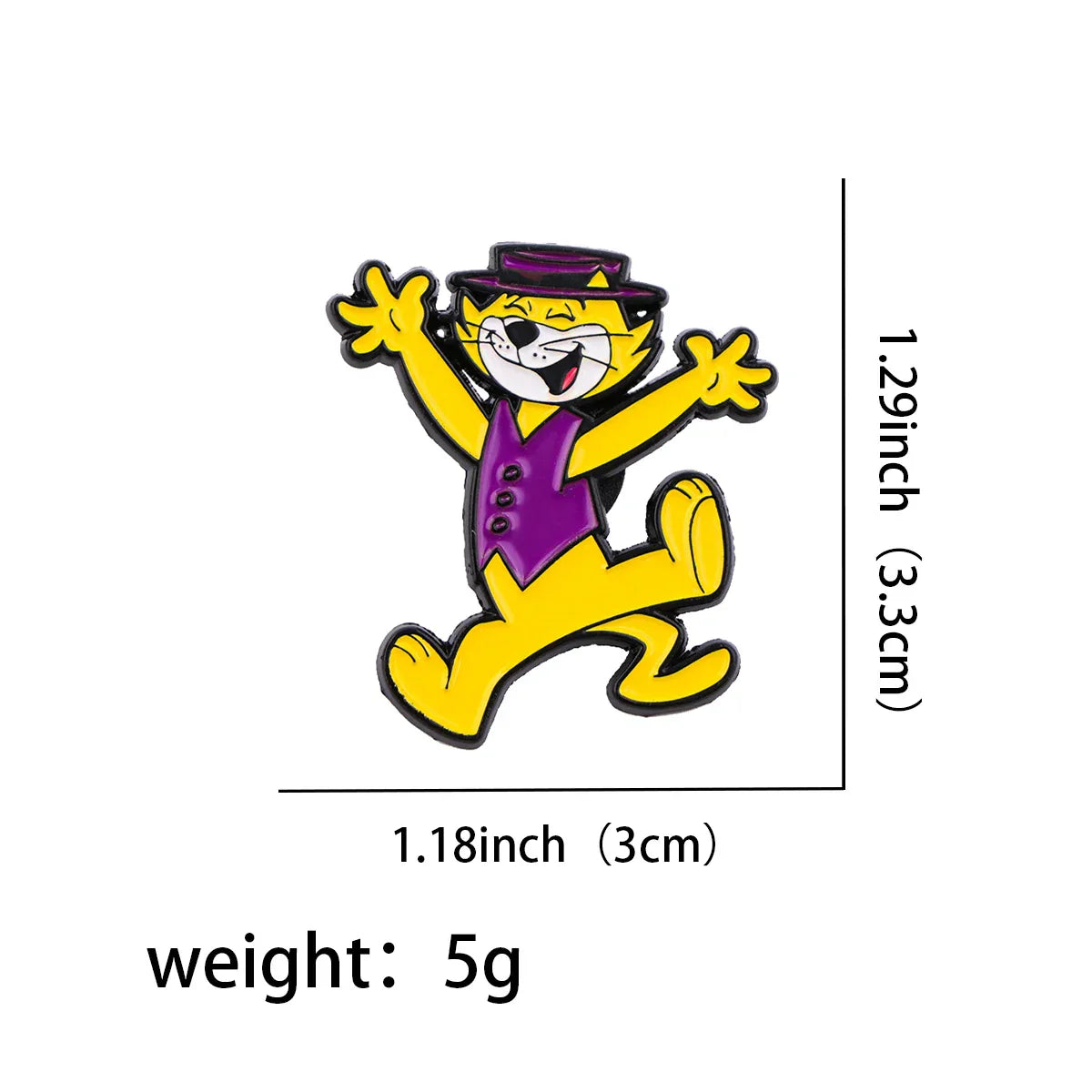 Top Cat Enamel Pin 1