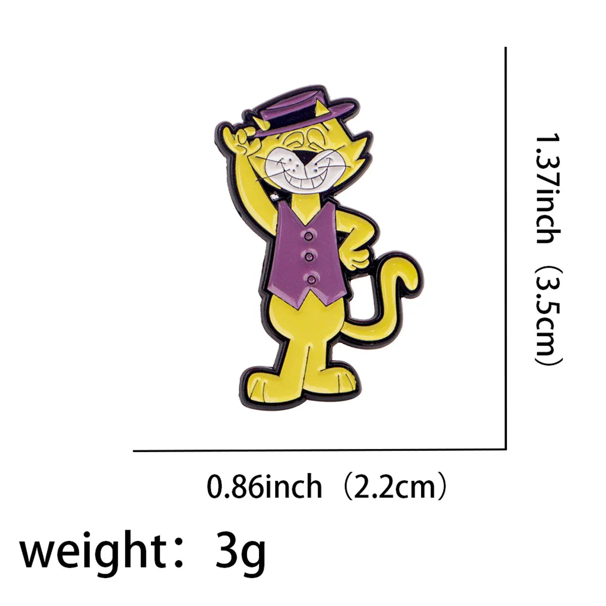 Top Cat Enamel Pin 1