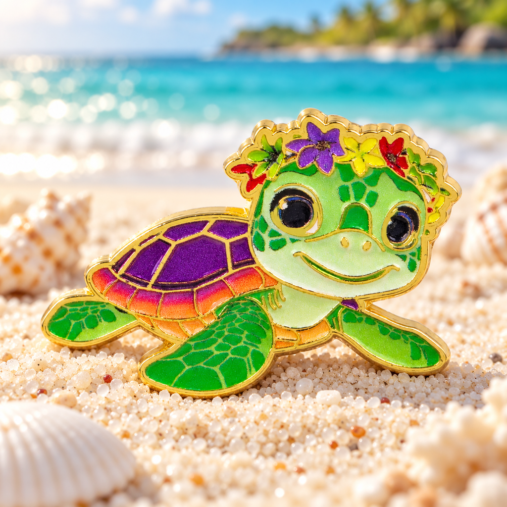 Cute Sea Turtle Pin – décor de plage