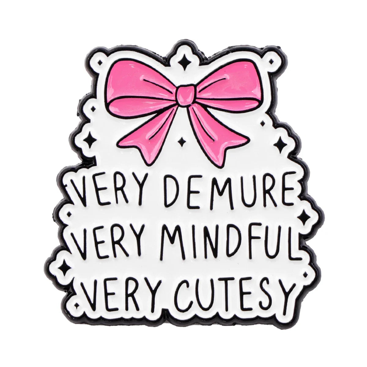 Very Demure Enamel Pin 1