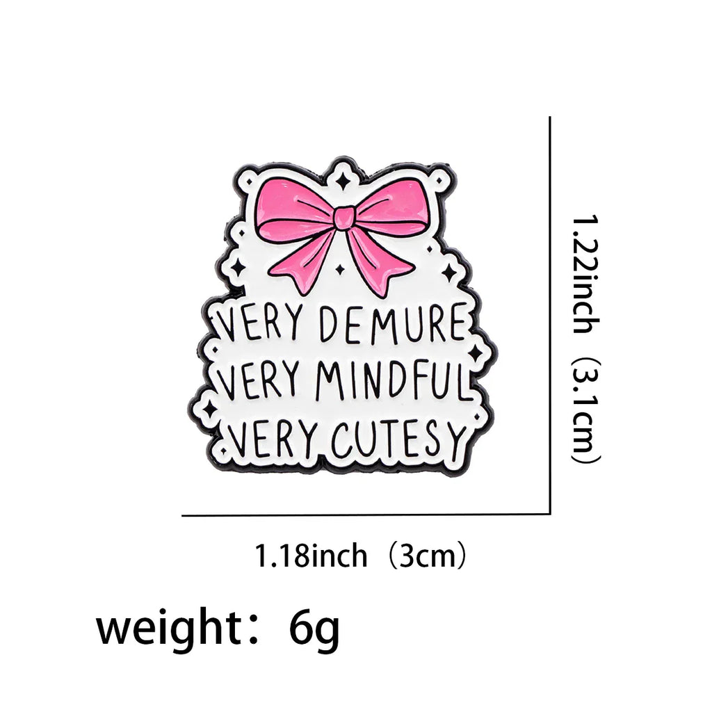 Very Demure Enamel Pin 1