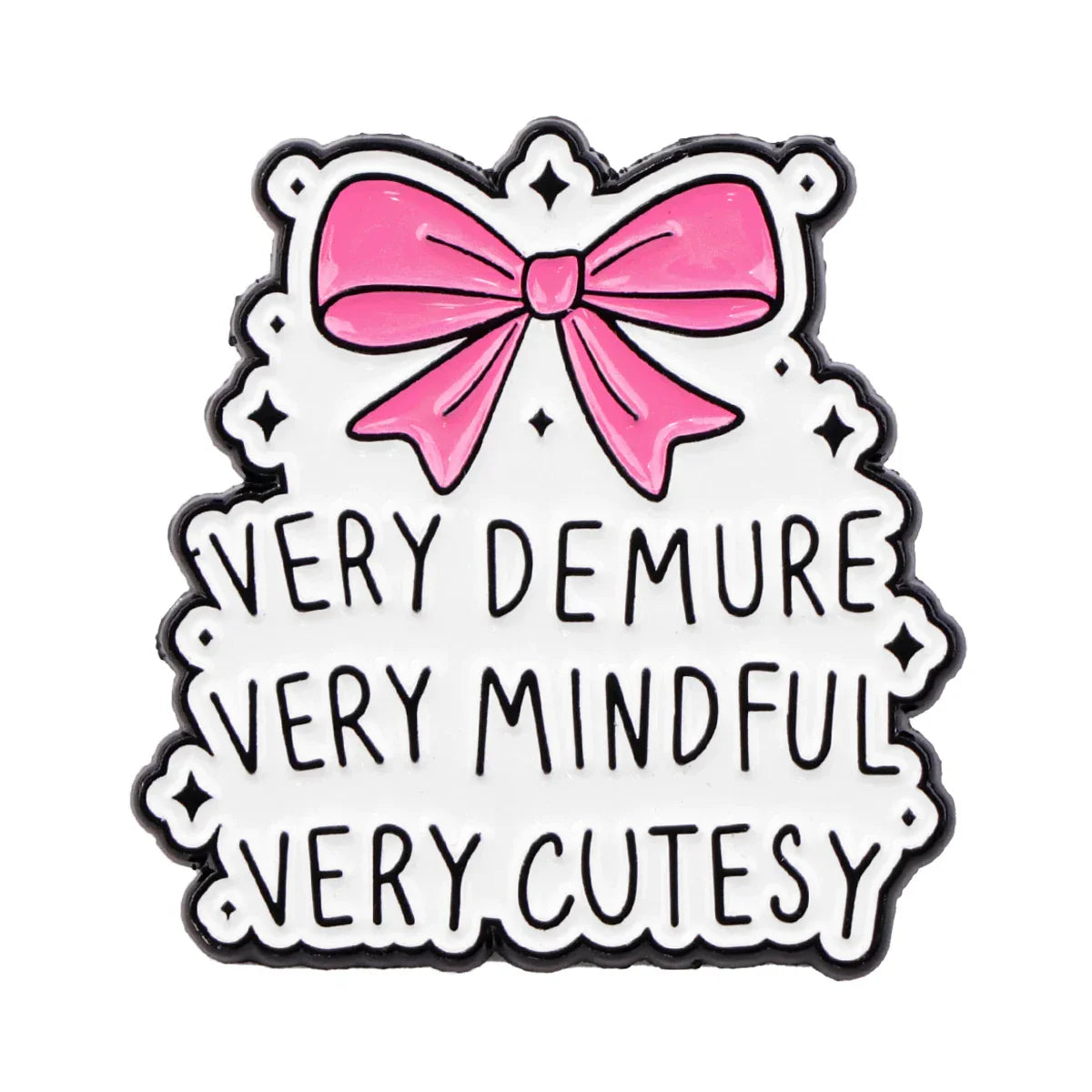 Very Demure Enamel Pin 1