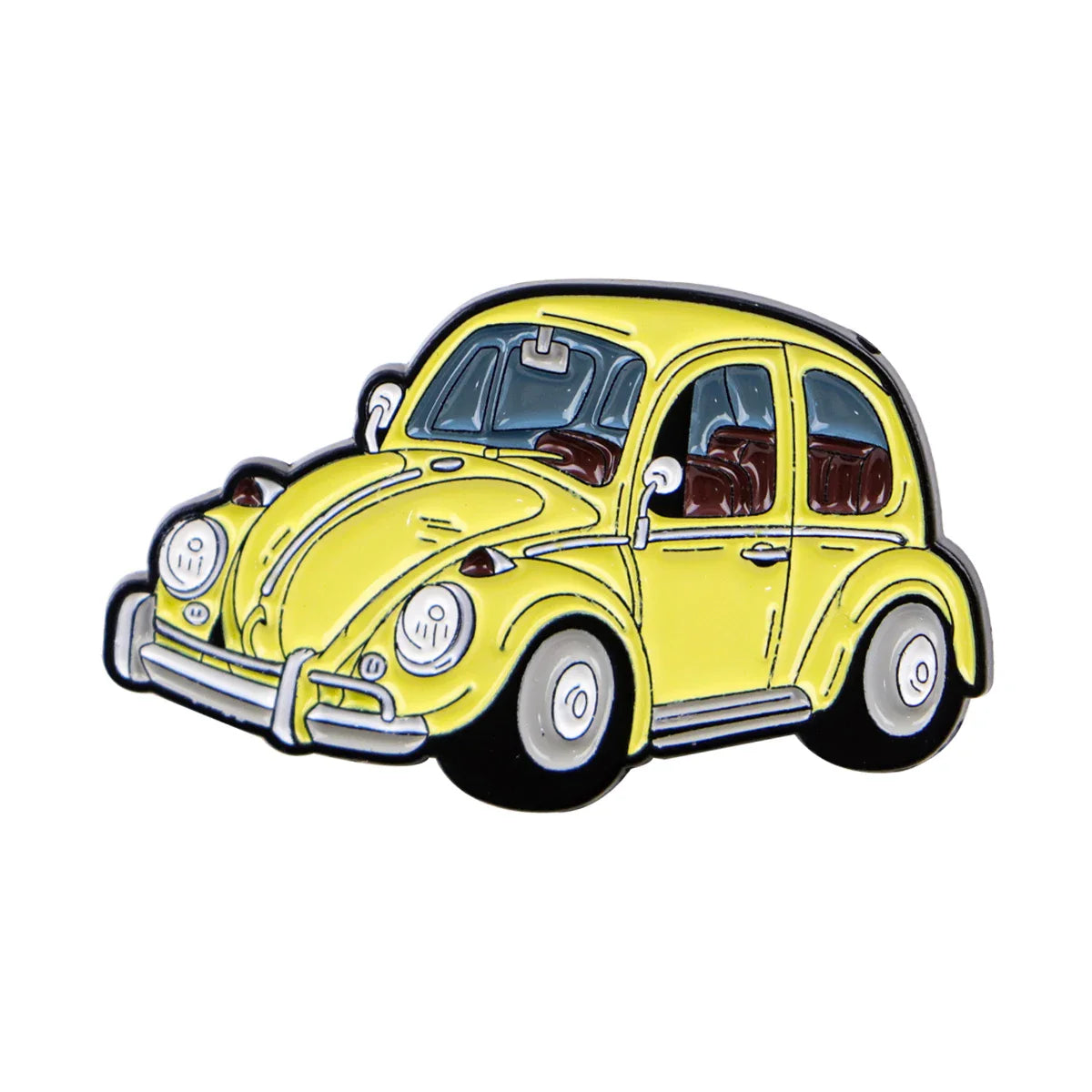 Vintage Volkswagen Beetle Car Enamel Pin 2