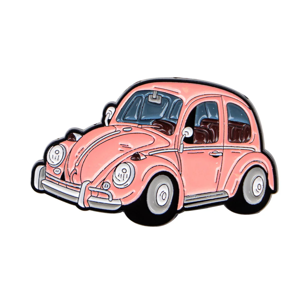 Vintage Volkswagen Beetle Car Enamel Pin 1