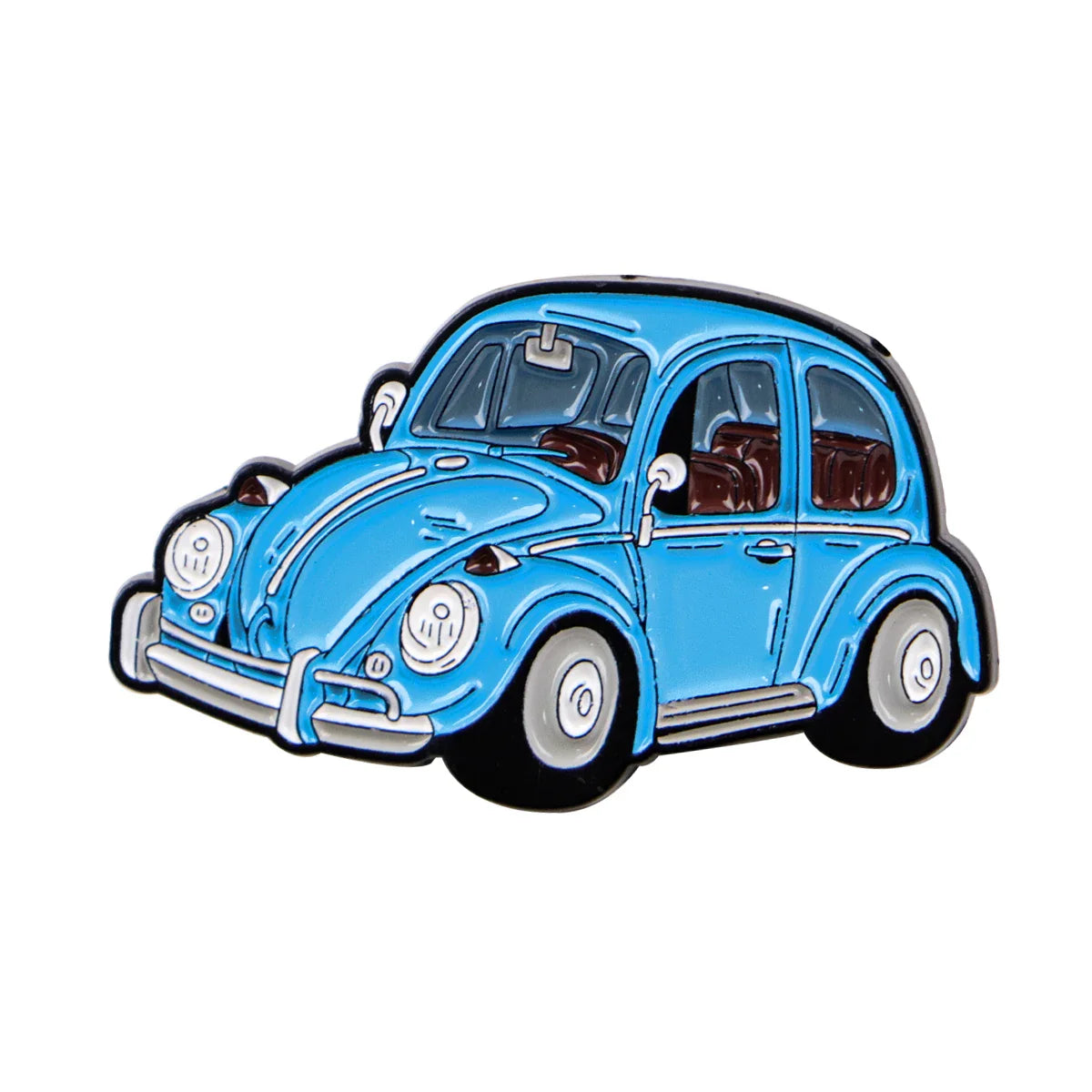 Vintage Volkswagen Beetle Car Enamel Pin 4