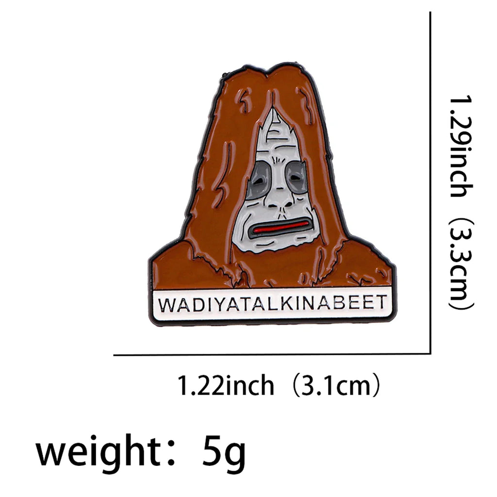 Wadiyatalkinabeet Big Foot Enamel Pin 1 / 1