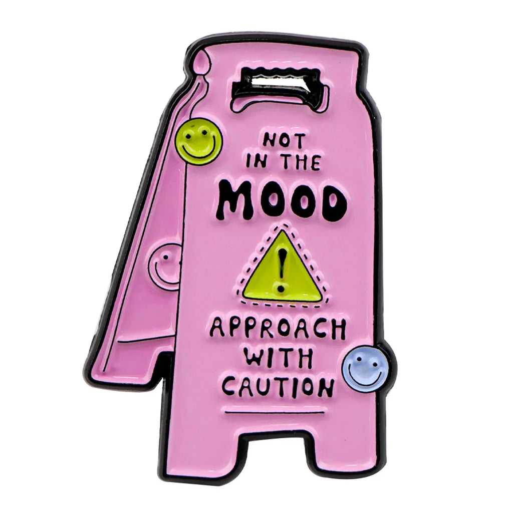 Warning Sign Enamel Pin 1 / 1