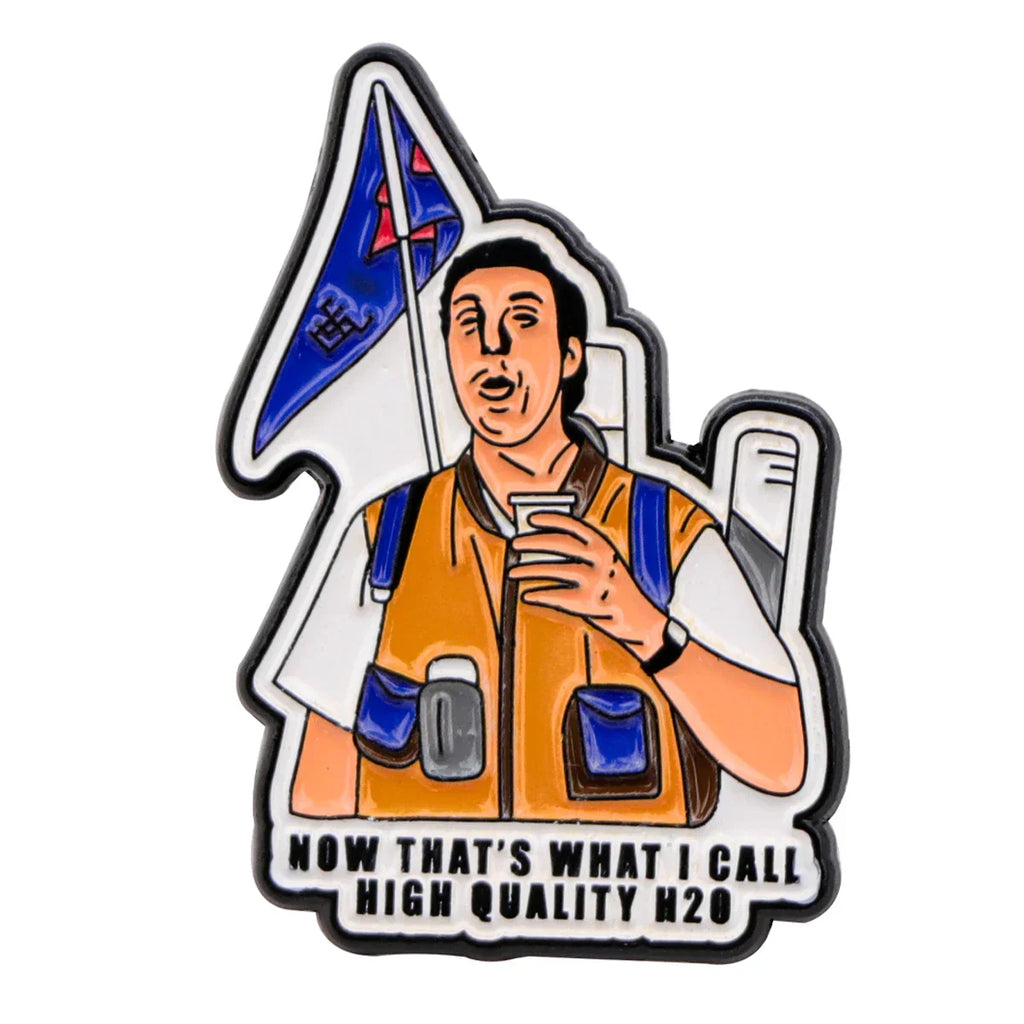 Waterboy Bobby Boucher High Quality H2O Metal Enamel Pin 1