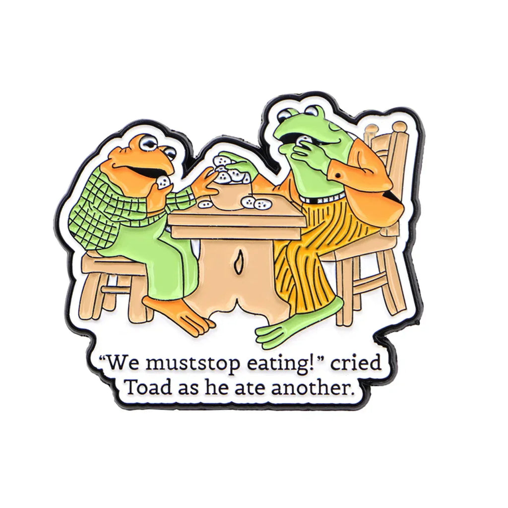 Humorous Frog Cartoon Enamel Pin Quote Brooch Pines Lapel Pins Badge on Backpack Clothing Accessories Funny Jewelry