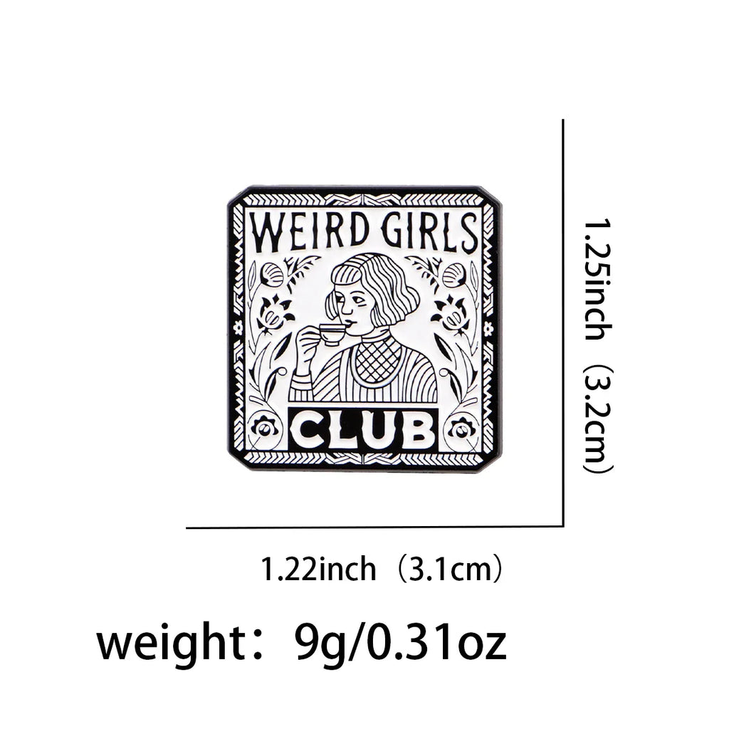 Weird Girls Club Enamel Pin 1