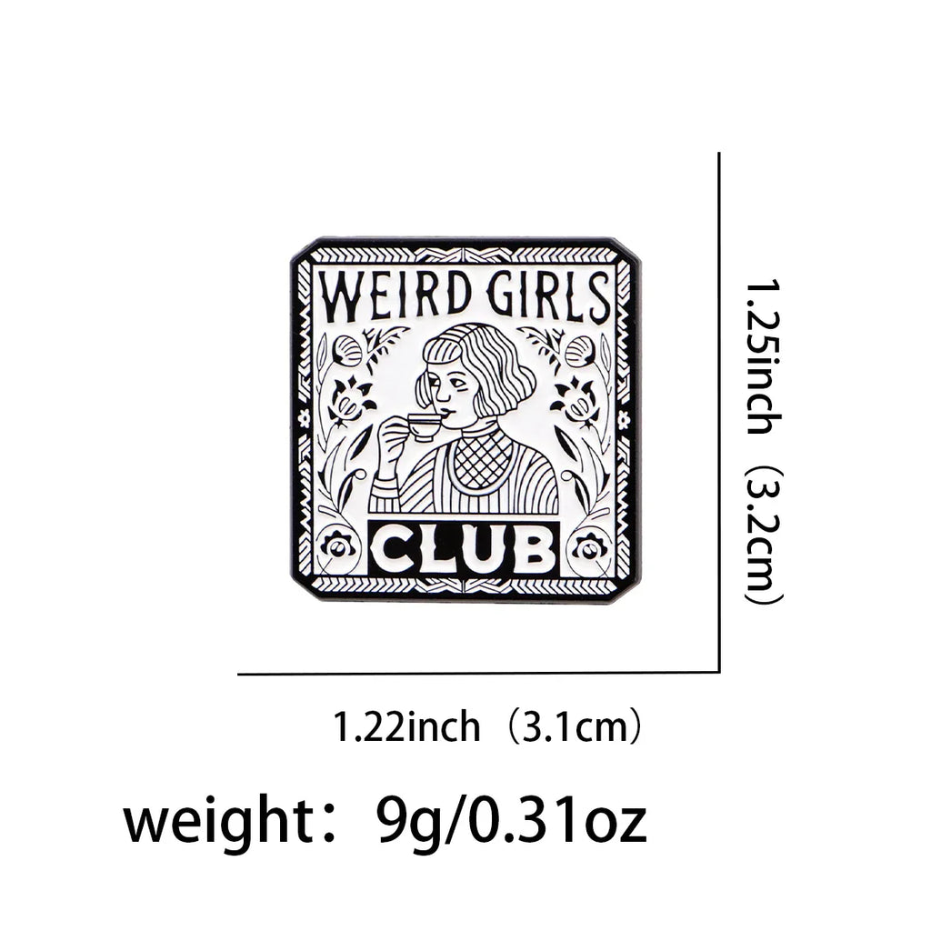 Weird Girls Club Enamel Pin 1
