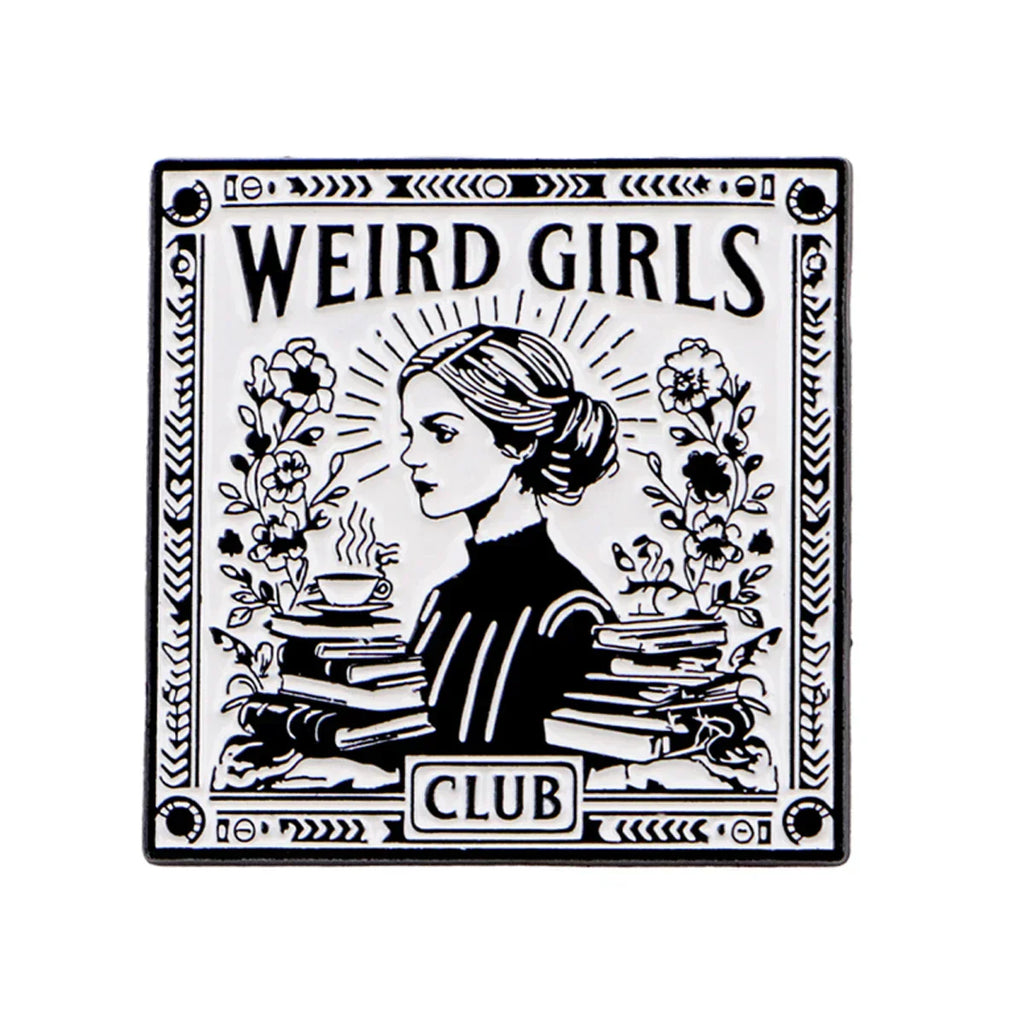 WEIRD GIRLS Enamel Pin CLUB Brooch Pines Lapel Pins Badge on Backpack Clothing Accessories Fashion Jewelry Friends