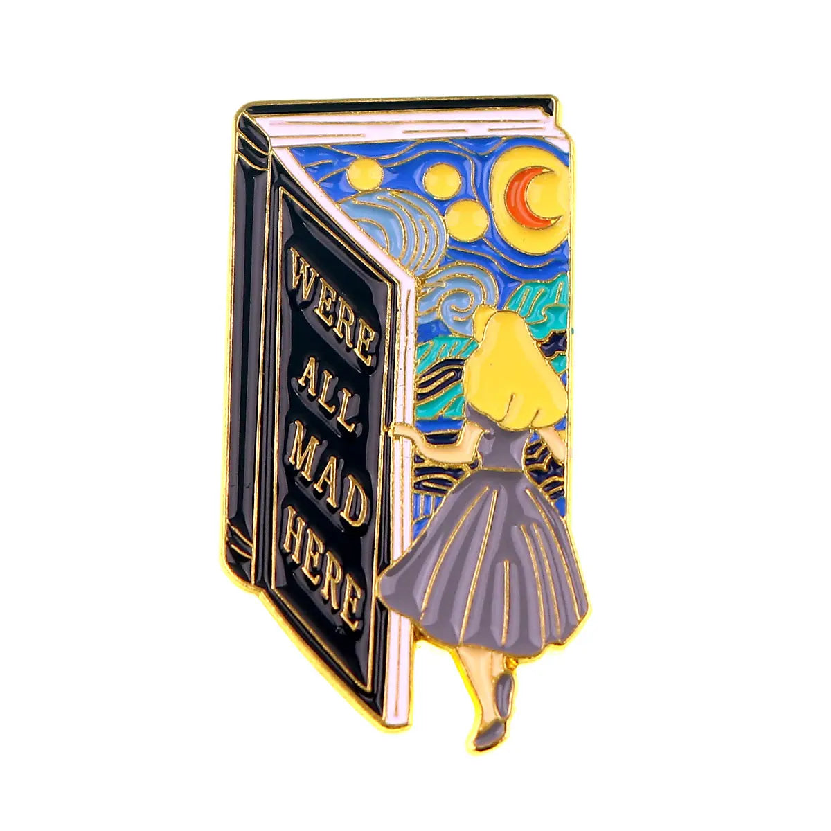 We’re All Mad Here Enamel Pin 1