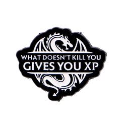 ’WHAT DOESN T KILL YOU ’ Enamel Pin Quotes Brooch Pines Lapel Pins Badge on Backpack Clothing Accessories Cool Jewelry