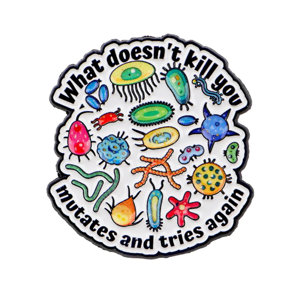 Bacterial Enamel Pin Doctor’s Quote Brooch Pines Lapel Pins Badge on Backpack Clothing Accessories Medical Jewelry