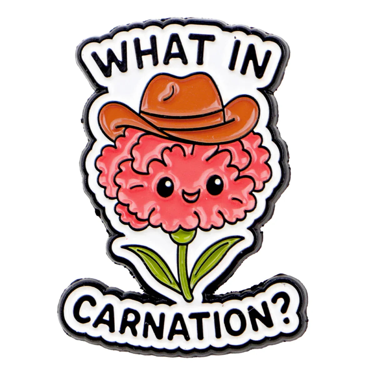 Flowers Enamel Pin ’WHAT IN’ Brooch Pines Lapel Pins Badge on Backpack Clothing Accessories Fashion Jewelry Friends