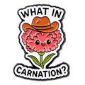 Flowers Enamel Pin ’WHAT IN’ Brooch Pines Lapel Pins Badge on Backpack Clothing Accessories Fashion Jewelry Friends