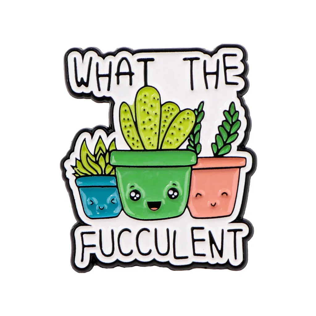 Plants Enamel Pin Humorous Quotes Brooches for Women Lapel Pins Badges on Backpack Clothing Accessories Fashion Jewelry