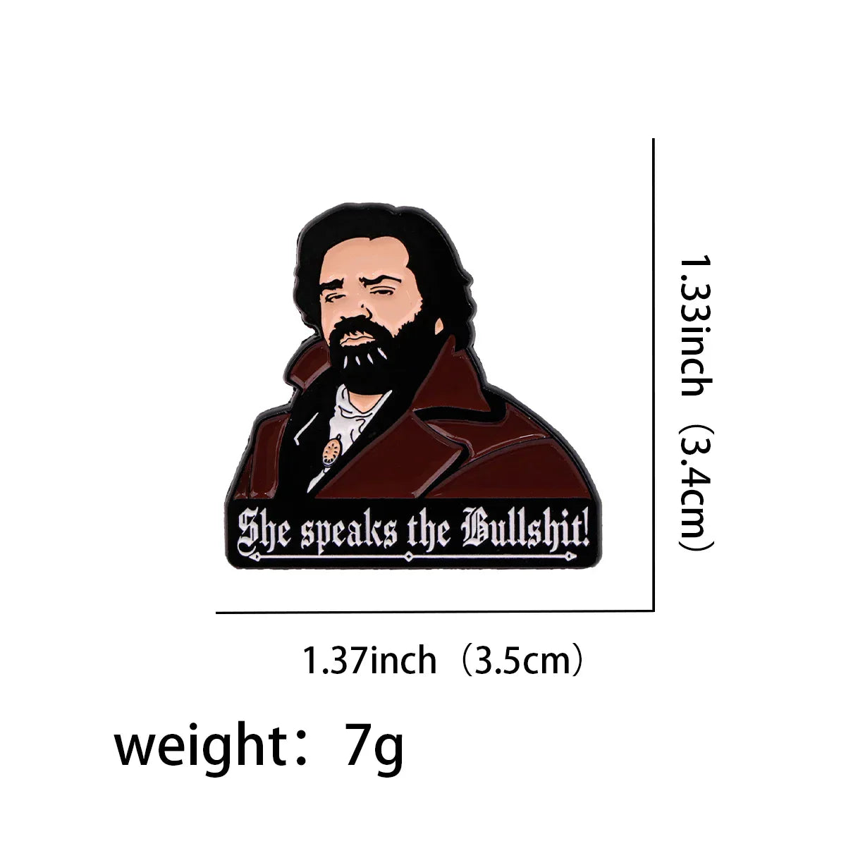 Vintage Movie Inspired Enamel Pin Cat Brooch Pines Lapel Pins Funny Badge Clothing Accessories Fashion Jewelry Friends