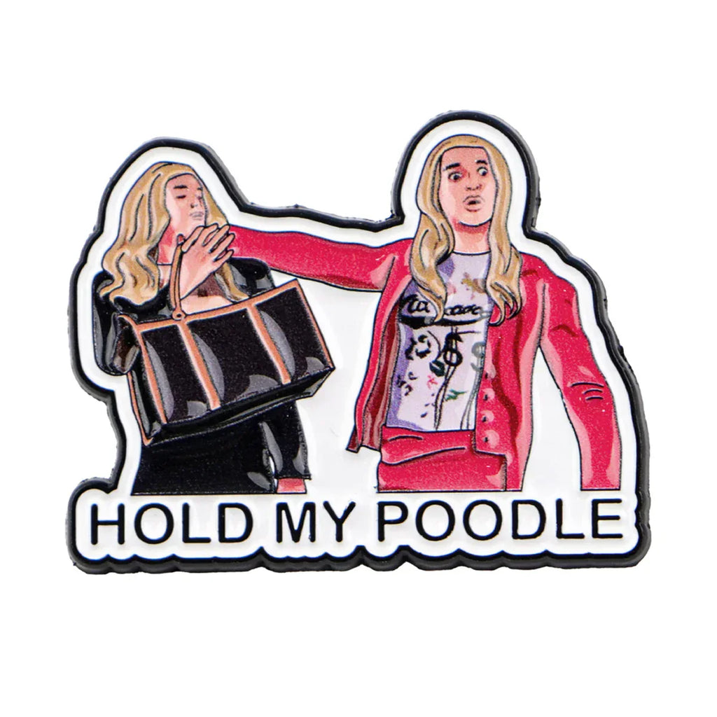 Movie Enamel Pin ’Hold My’ Brooch Pines Lapel Pins Badge on Backpack Clothing Accessories Funny Jewelry Friends Gifts