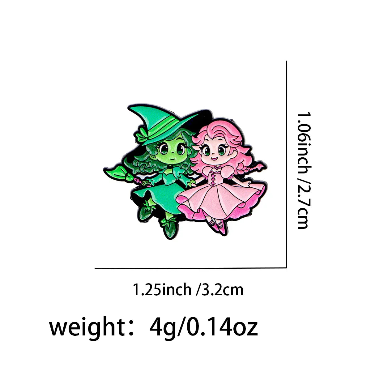 Princess & Witch Enamel Pin Movie Brooch Pines Lapel Pins Badge on Backpack Clothing Accessories Fashion Jewelry
