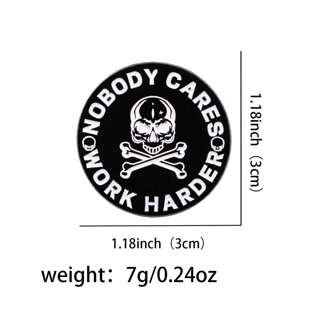’Work Harder’ Enamel Pin 1
