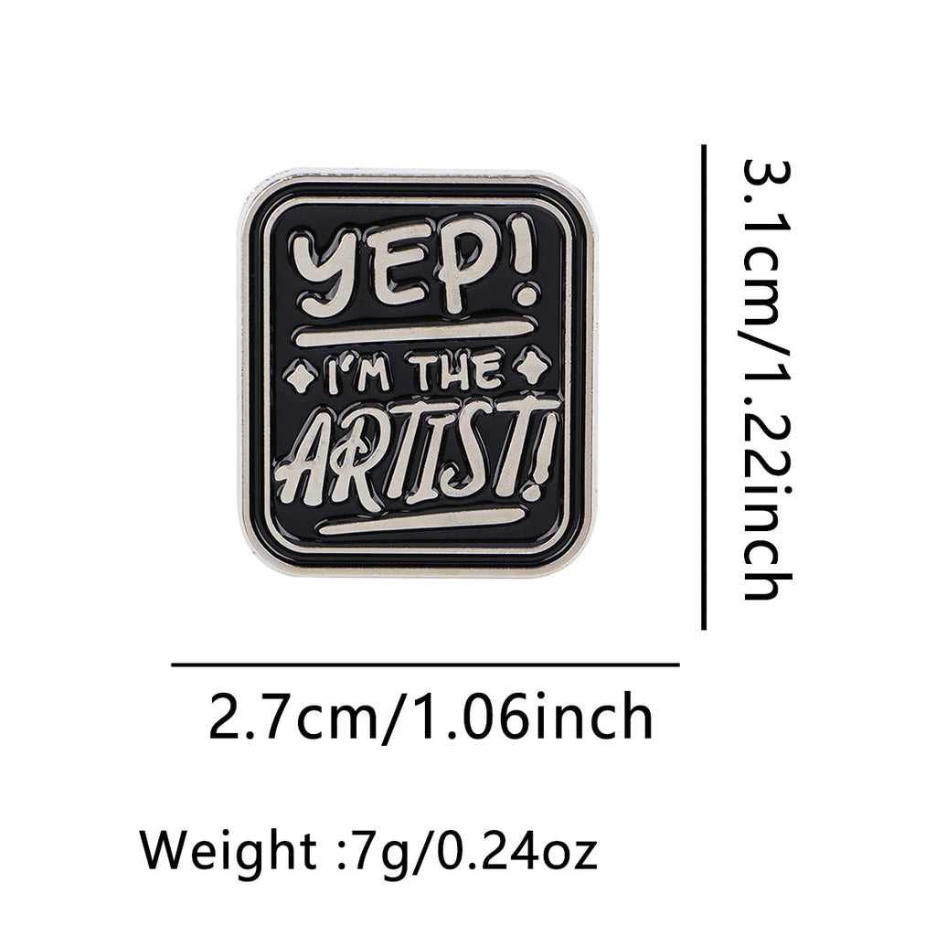 Retro Artist Enamel Pin Vintage Brooch Pines Lapel Pins Art Badge on Backpack Clothing Accessories Fashion Jewelry