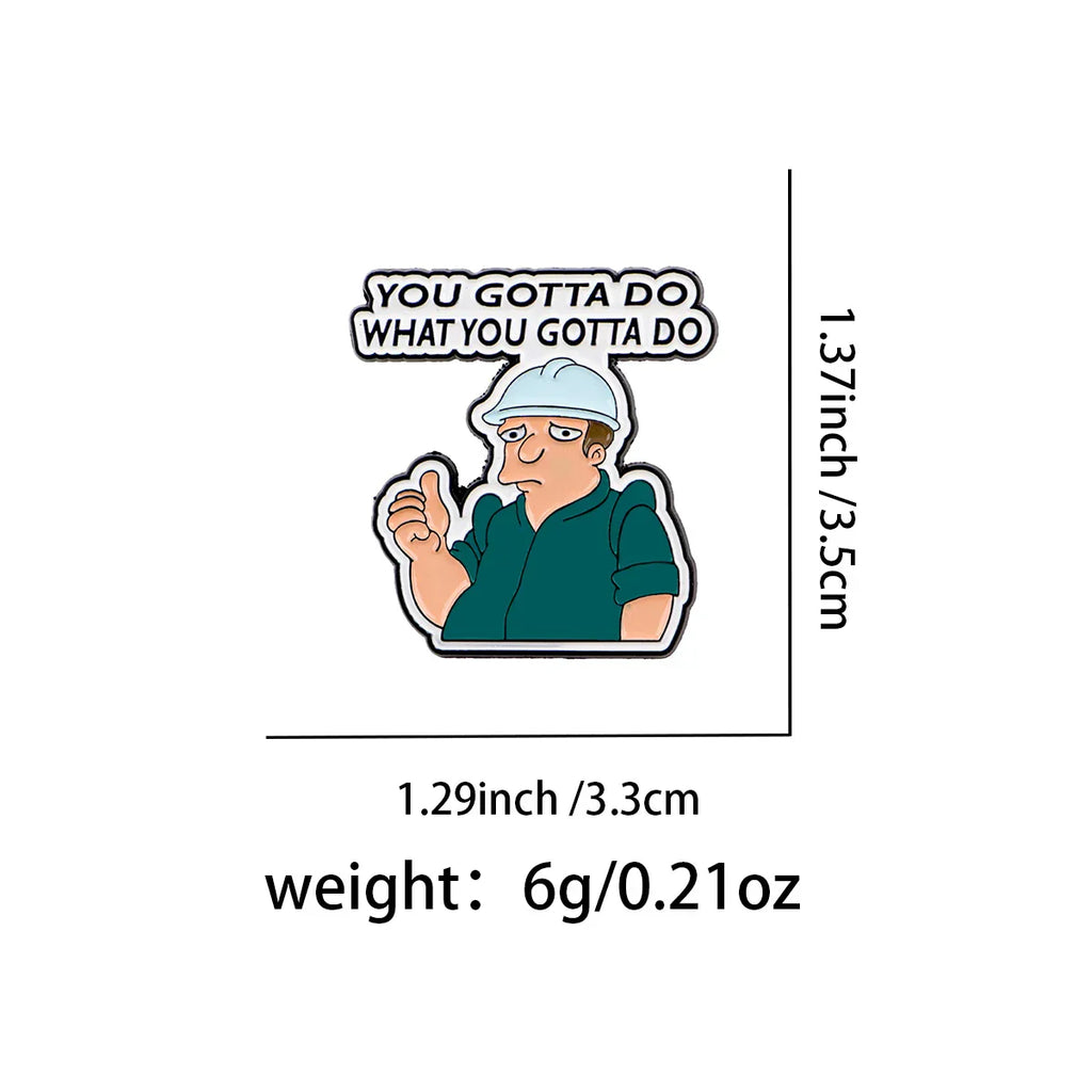 Funny Boy Enamel Pin Lapel Pins for Backpacks Brooches for Women Fashion Jewelry Accessories Friends Gift - 1